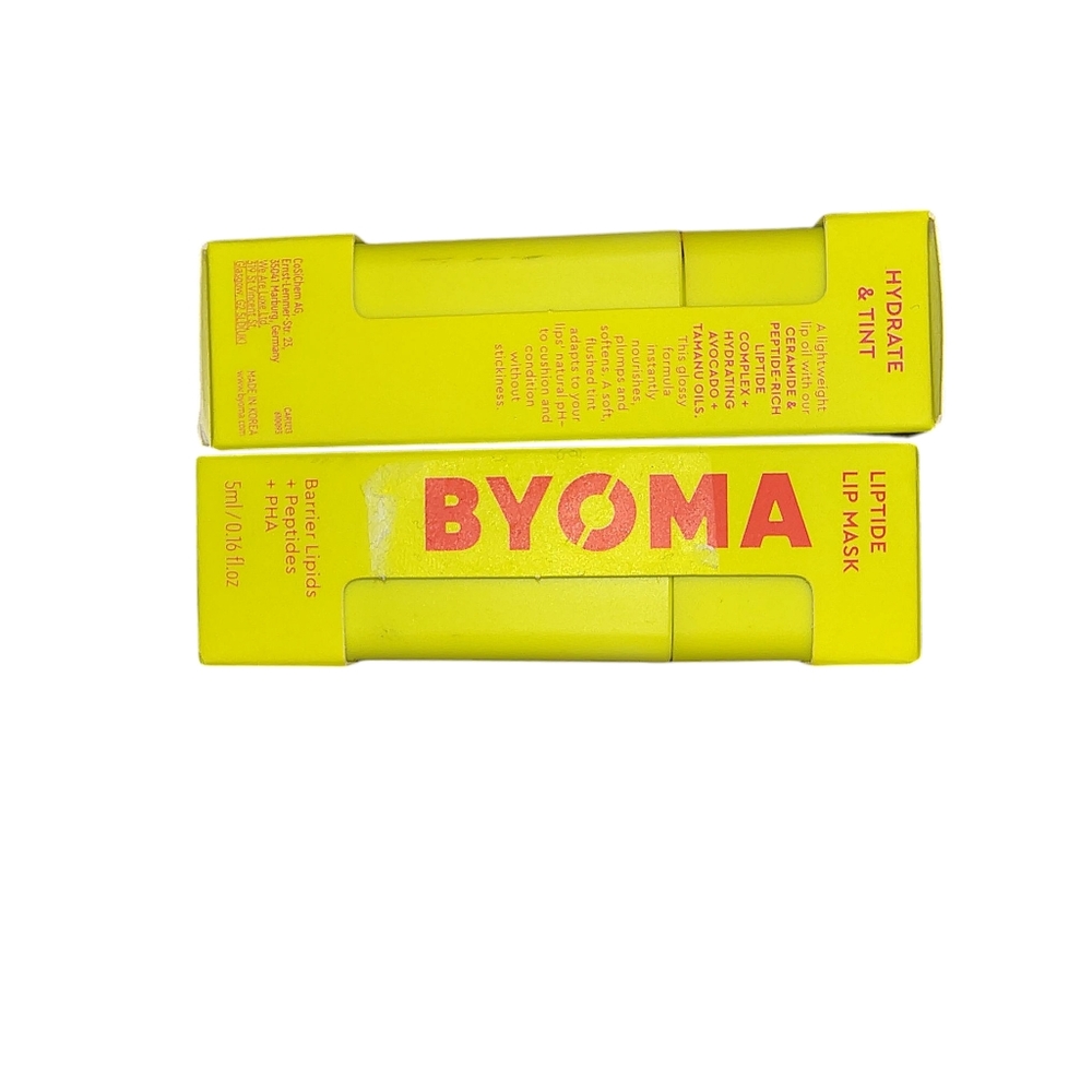 BYOMA Hydrate & Tint Lip Mask And Lip Oil